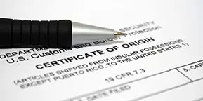 Certificates of Origin