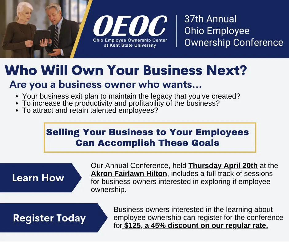 ‍Ohio Employee Ownership Center – Annual Conference – Business Owner Discount 